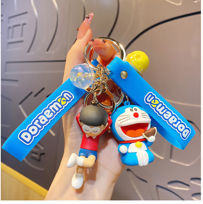 Doraemon Cartoon Anime Keychains Cute Doll PVC 11CM