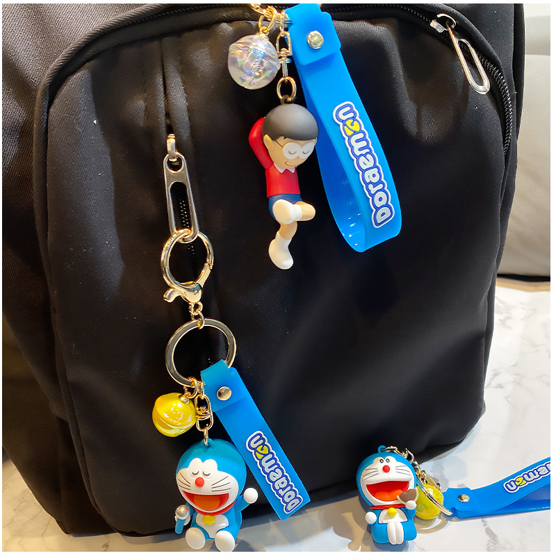 Doraemon Cartoon Anime Keychains Cute Doll PVC 11CM