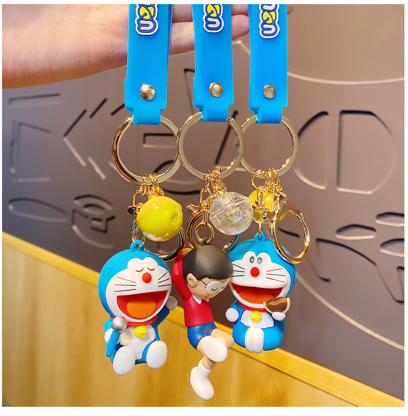 Doraemon Cartoon Anime Keychains Cute Doll PVC 11CM