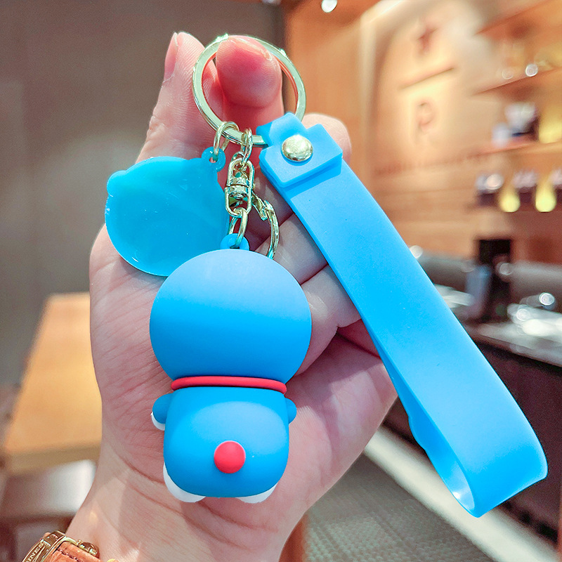 Doraemon Keychains Cute Dingdang Cat Pendant Anime Style