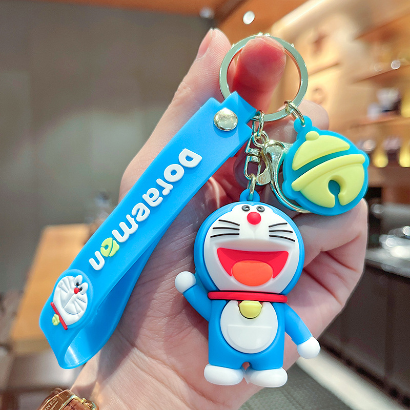 Doraemon Keychains Cute Dingdang Cat Pendant Anime Style